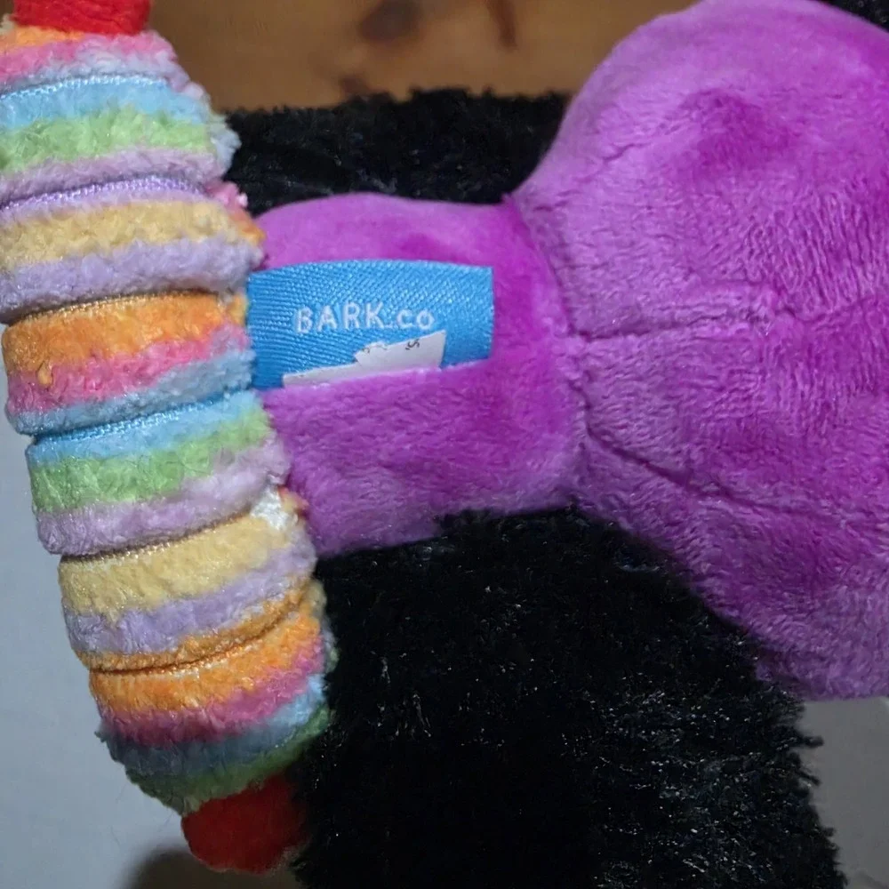 Bark Box Dog Toys Bat Outta Howl Halloween Plush S 0-20lbs Small New Squeaker 4